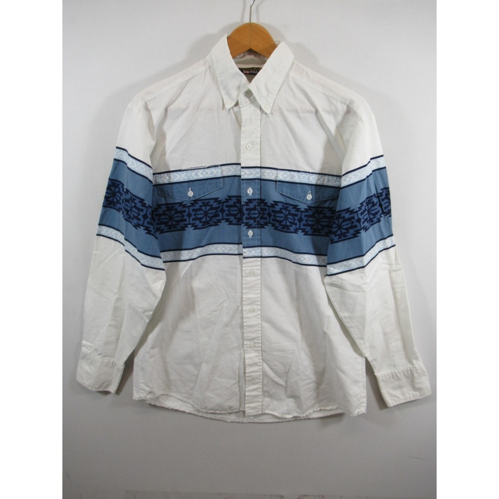 Vintage Panhandle Slim Western Shirt Men Aztec Cowboy Rodeo Southwestern
